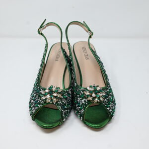 Emerald Bloom Heels