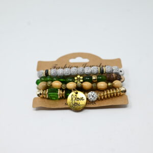 Evergreen Charm Bracelet Set