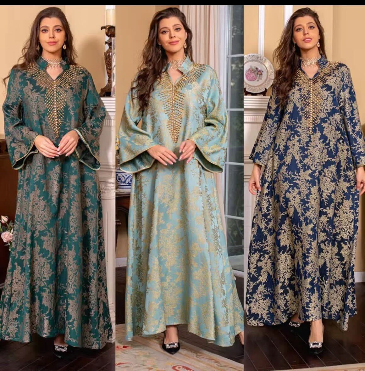 Majestic Brocade Kaftan Collection